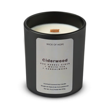 Ciderwood – Oak Cider Sandalwood Candle | Wick of Hope