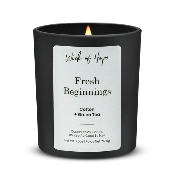 Fresh Beginnings Candle | Cotton + Green Tea