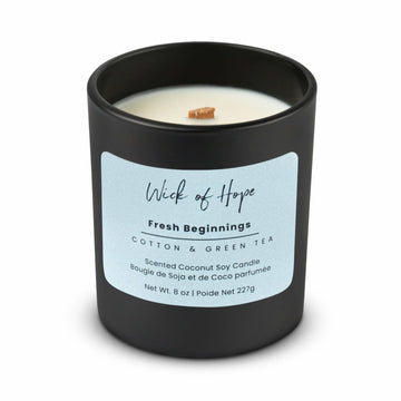 Fresh Beginnings – Non-Toxic Uplifting Candle | Wick of Hope