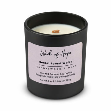 amber and sandalwood candle