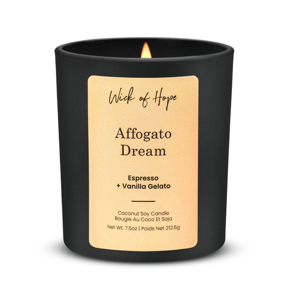Wick of Hope Affogato Dream candle