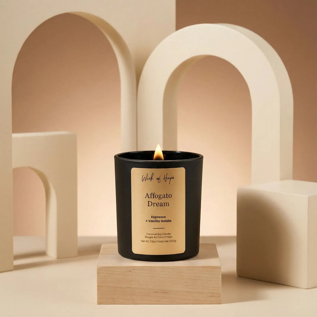 Affogato Dream Candle | Espresso + Vanilla Gelato - Wick of Hope