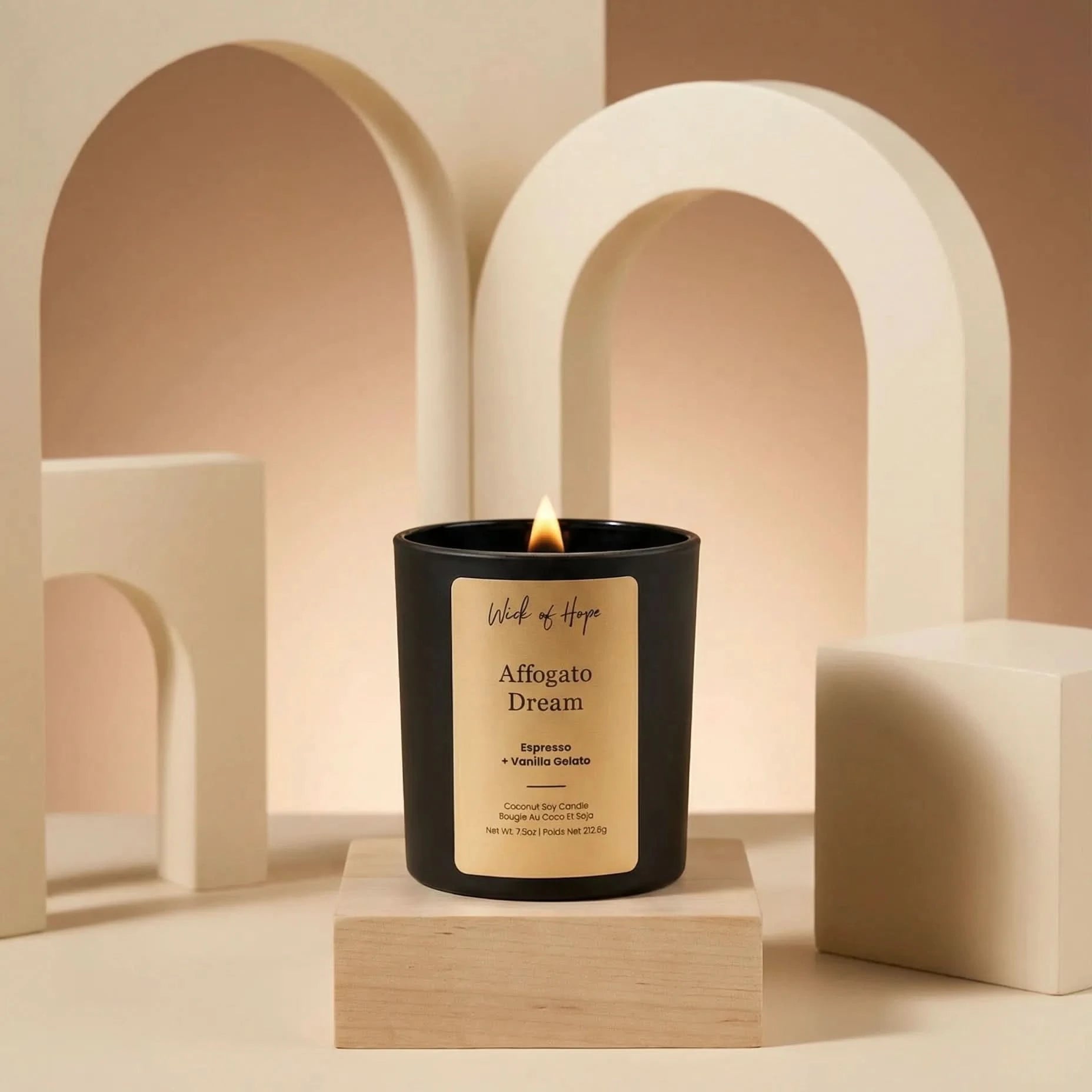 Affogato Dream Candle | Espresso + Vanilla Gelato - Wick of Hope