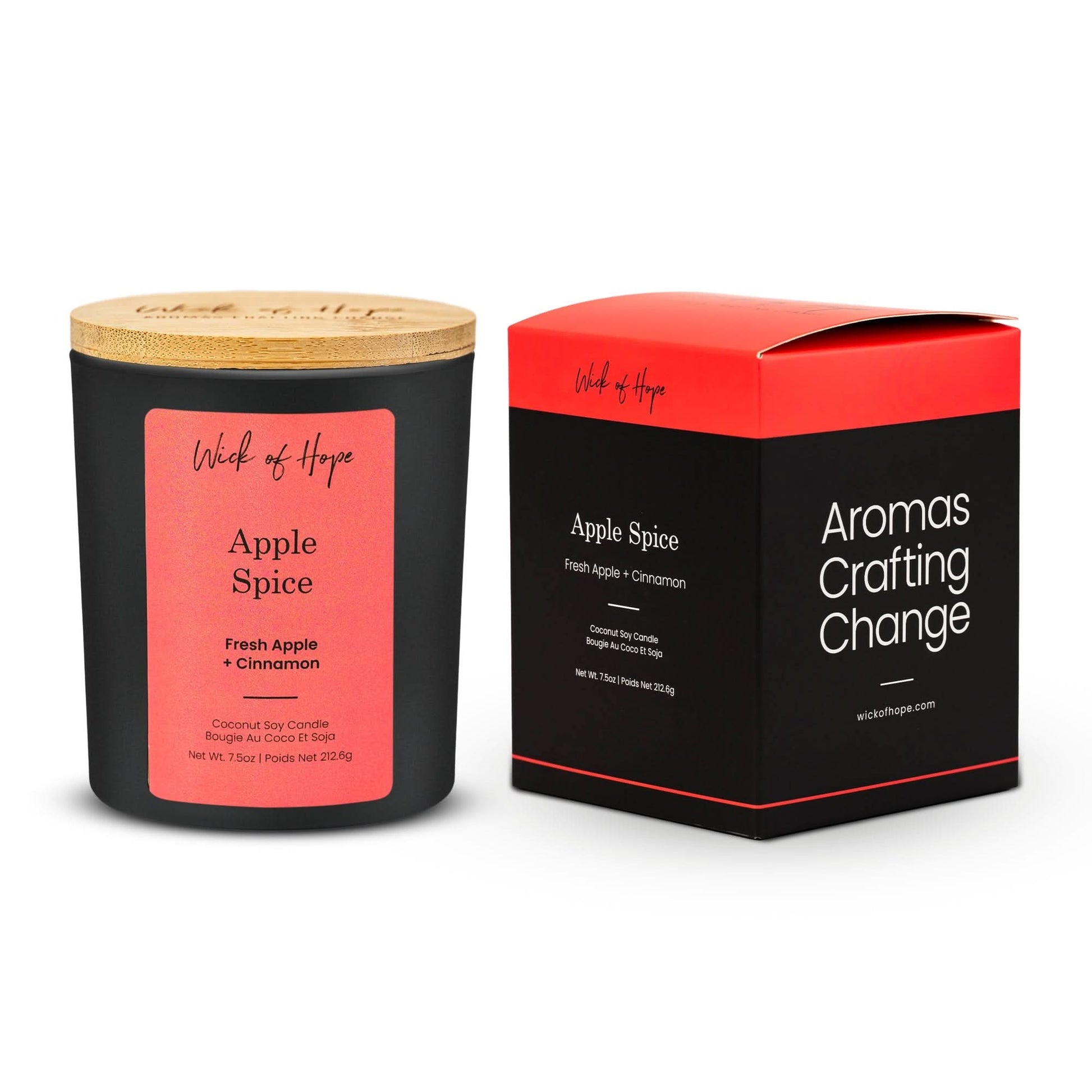 Apple Spice Candle | Fresh Apple + Cinnamon - Wick of Hope