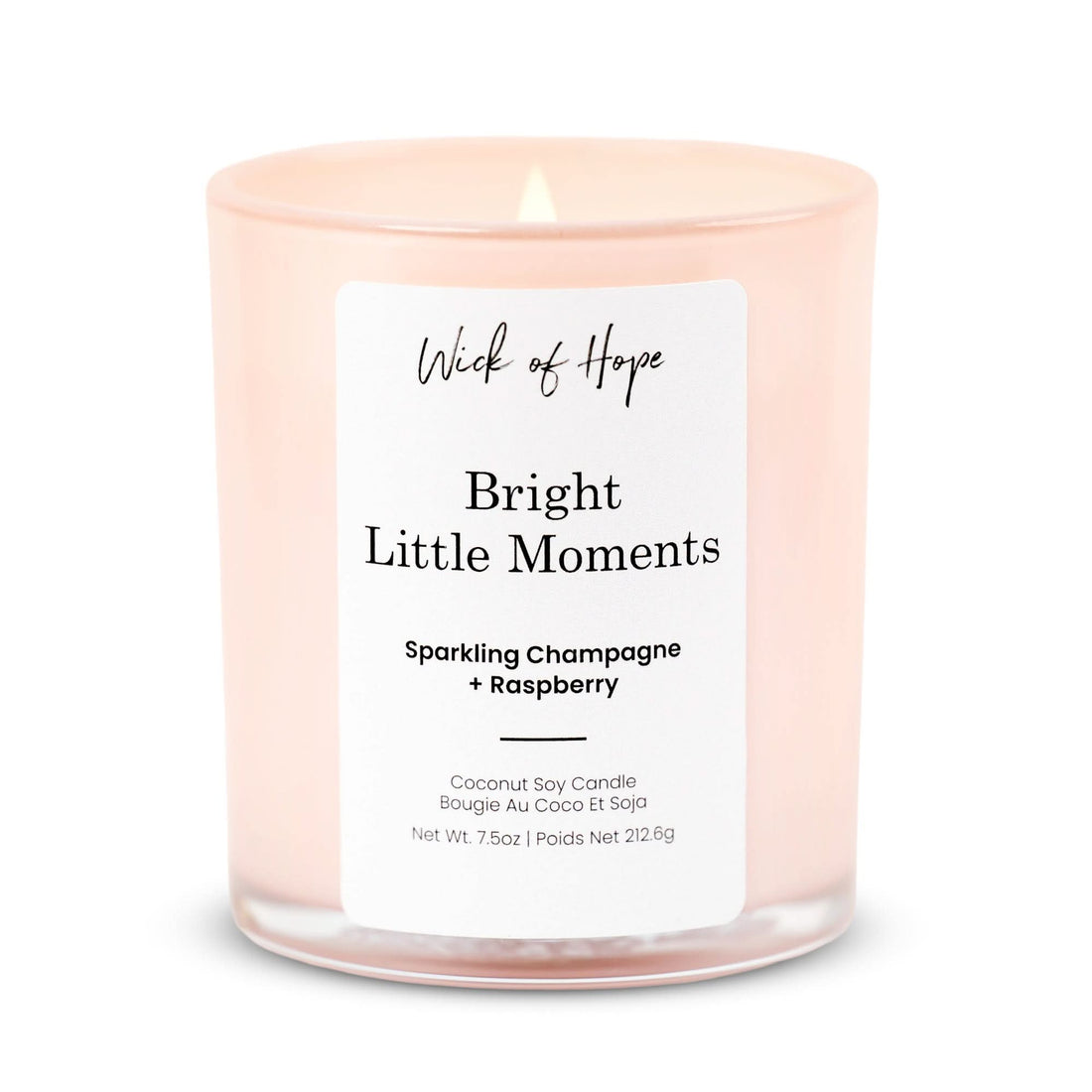 Bright Little Moments Candle | Champagne + Raspberry - Wick of Hope