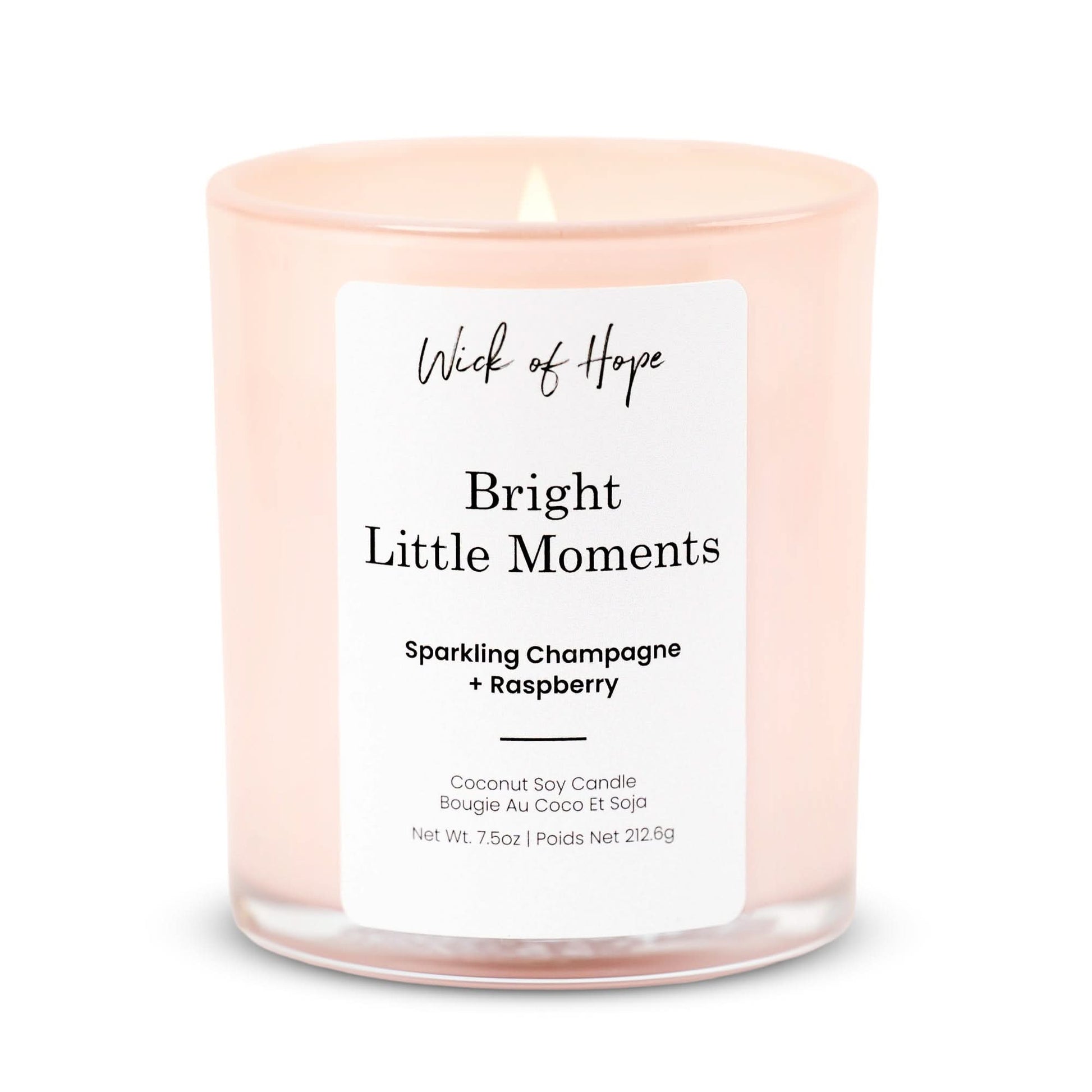 Bright Little Moments Candle | Champagne + Raspberry - Wick of Hope
