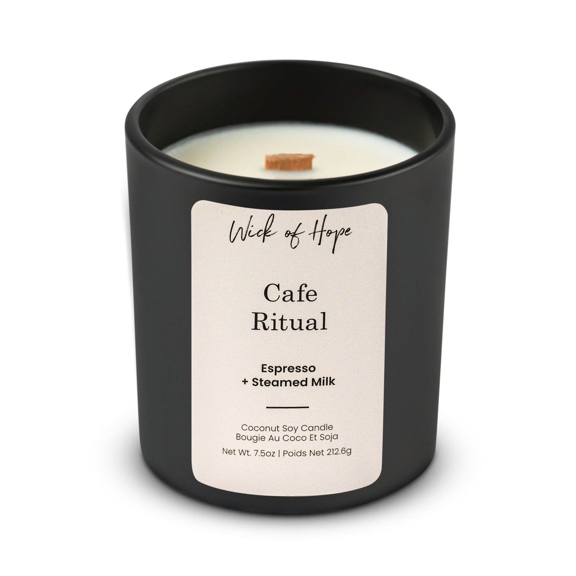 Cafe Ritual Candle | Espresso + Steamed Milk - Wick of Hope