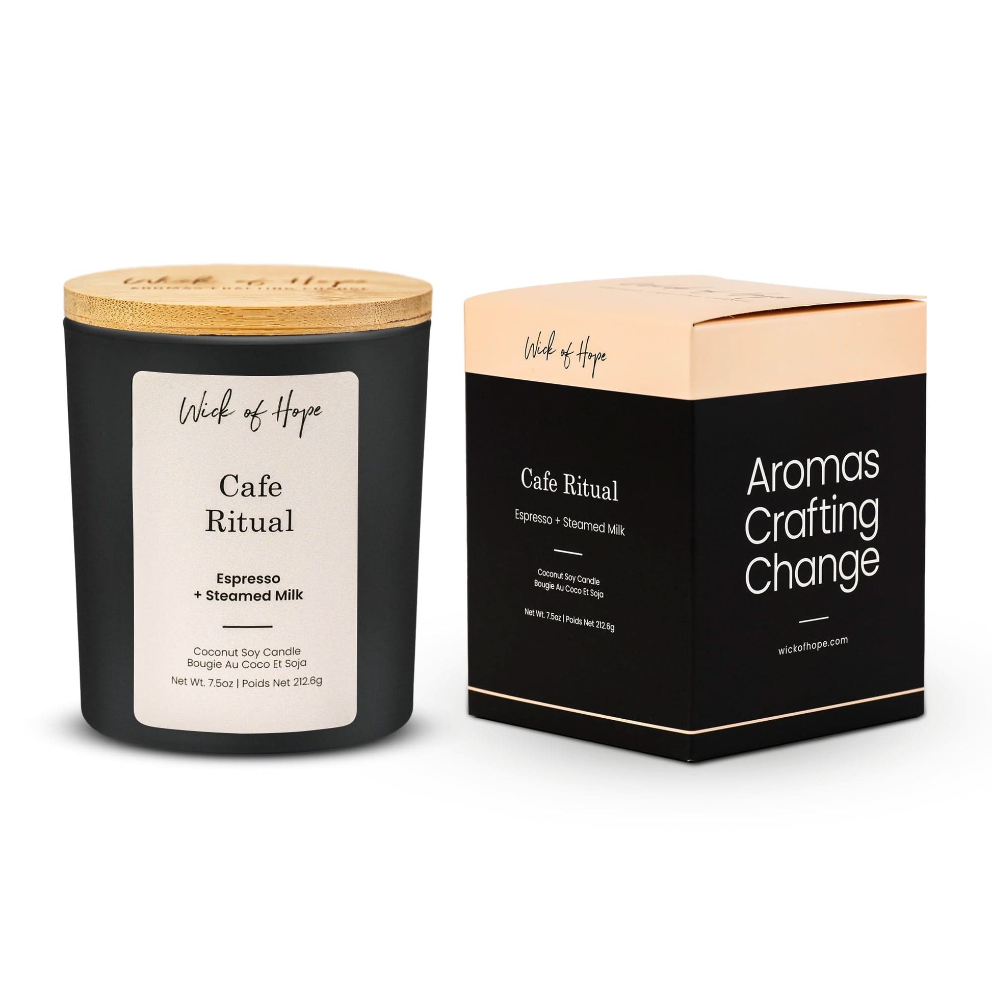 Cafe Ritual Candle | Espresso + Steamed Milk - Wick of Hope
