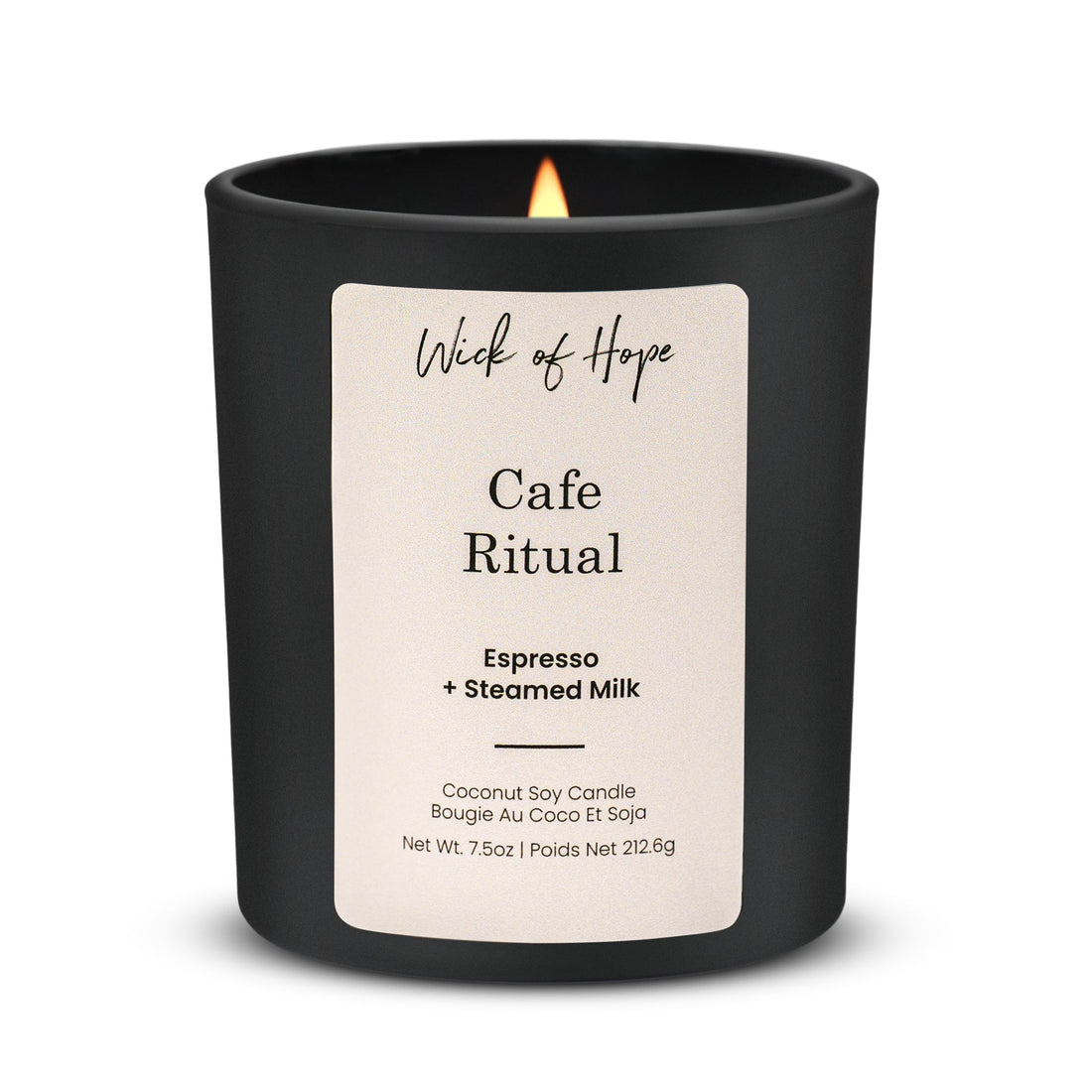 Cafe Ritual Candle | Espresso + Steamed Milk - Wick of Hope