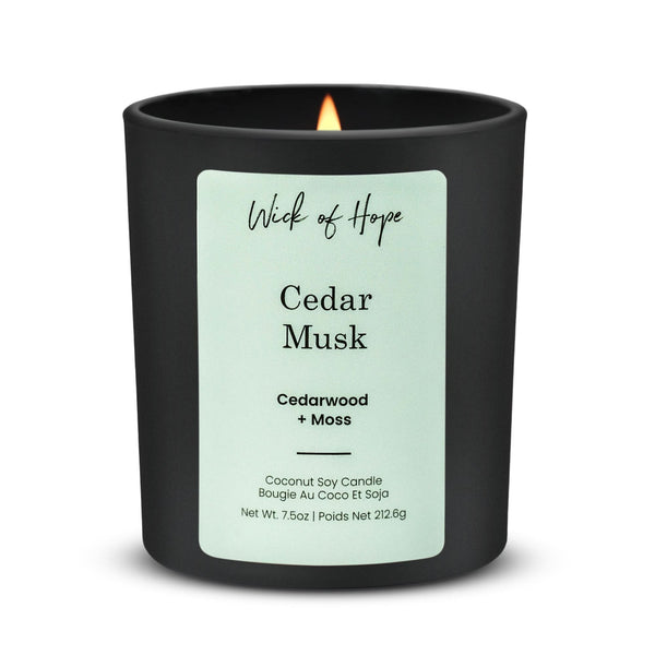 Cedar Musk Candle | Cedarwood + Moss