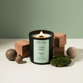 Cedar Musk Candle | Cedarwood + Moss - Wick of Hope