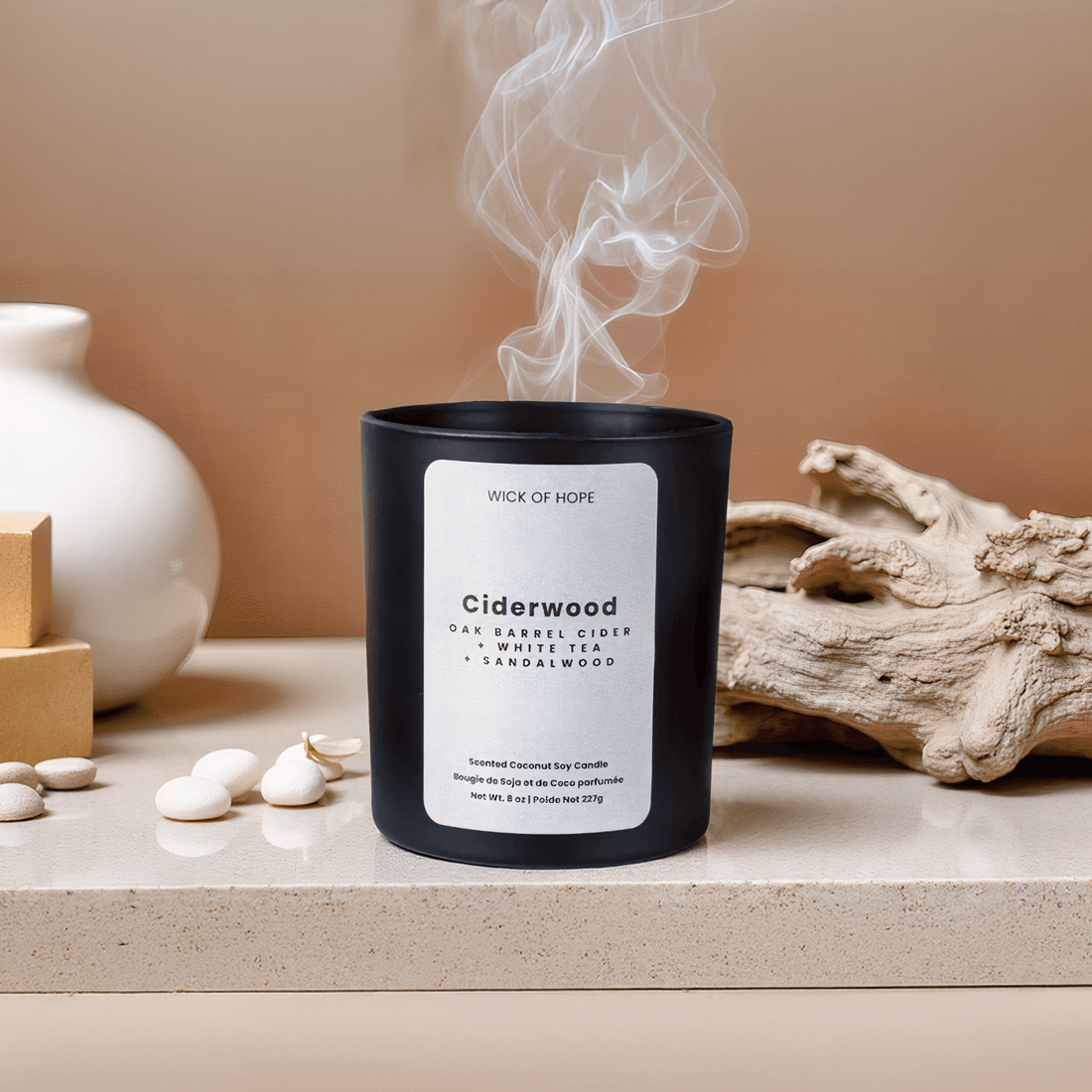 Ciderwood | Oak Barrel Cider + Sandalwood - Wick of Hope