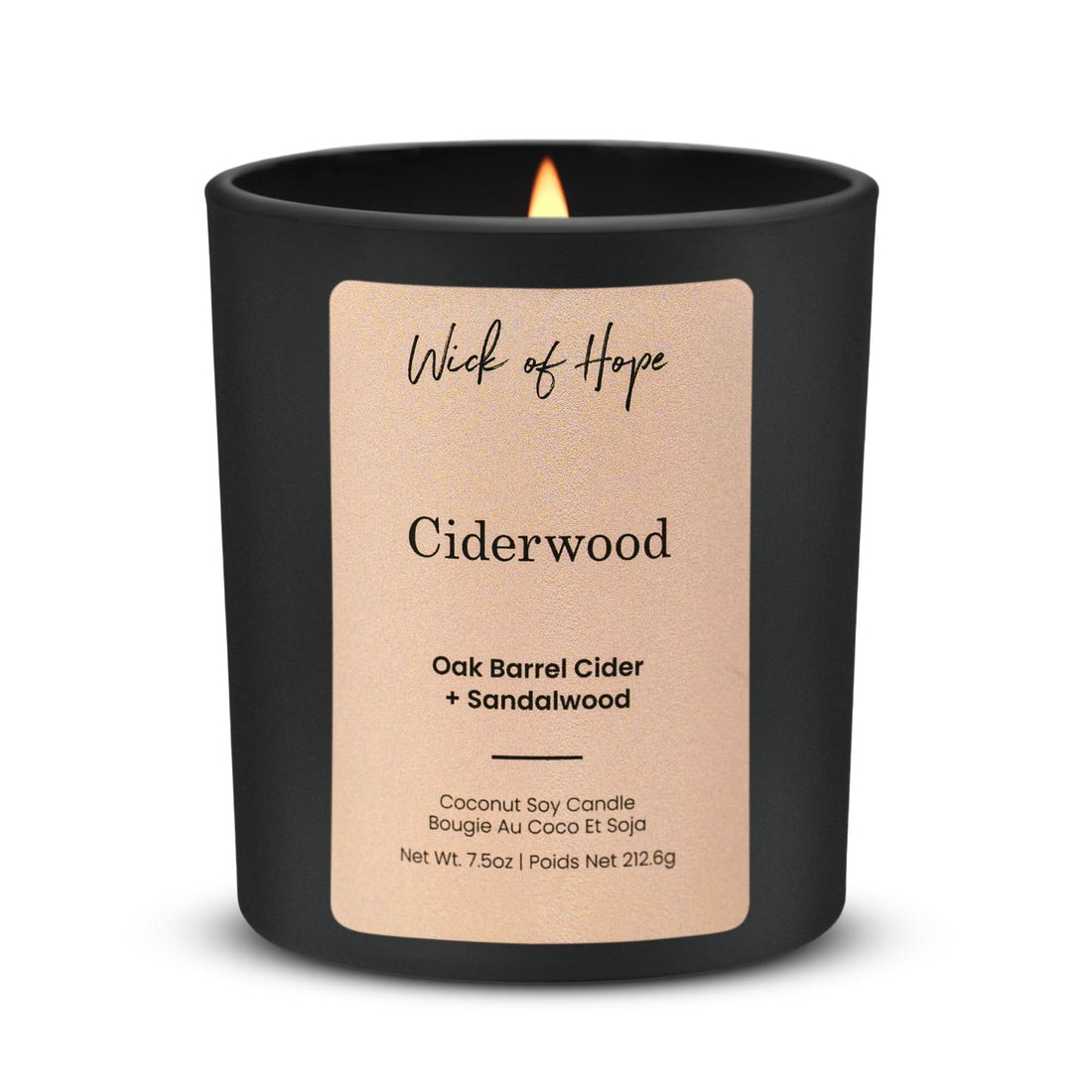 Ciderwood Candle | Oak Barrel Cider + Sandalwood - Wick of Hope