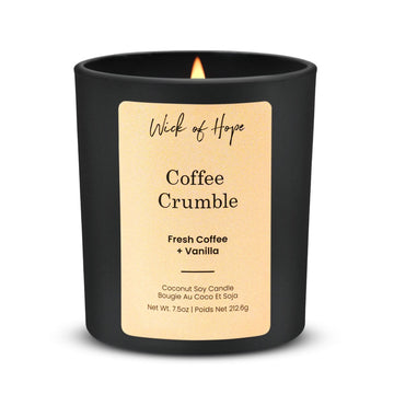 Coffee Crumble Candle | Fresh Coffee + Vanilla - Wick of Hope