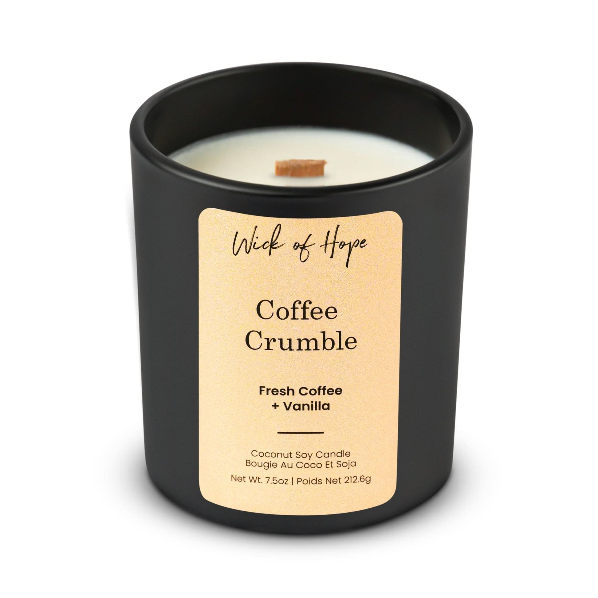 Coffee Crumble Candle | Fresh Coffee + Vanilla - Wick of Hope