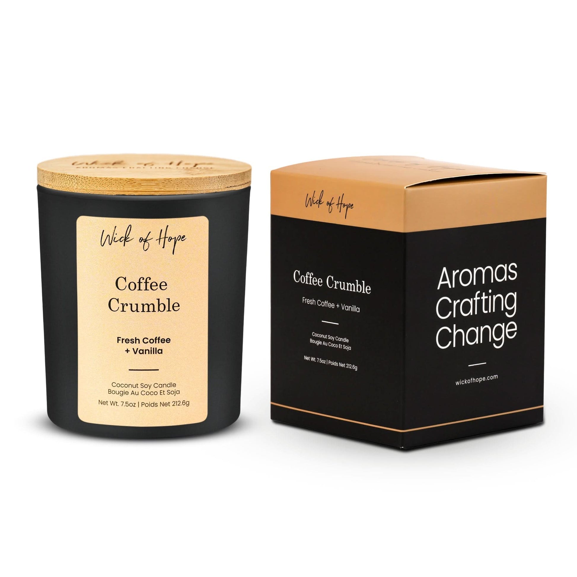 Coffee Crumble Candle | Fresh Coffee + Vanilla - Wick of Hope