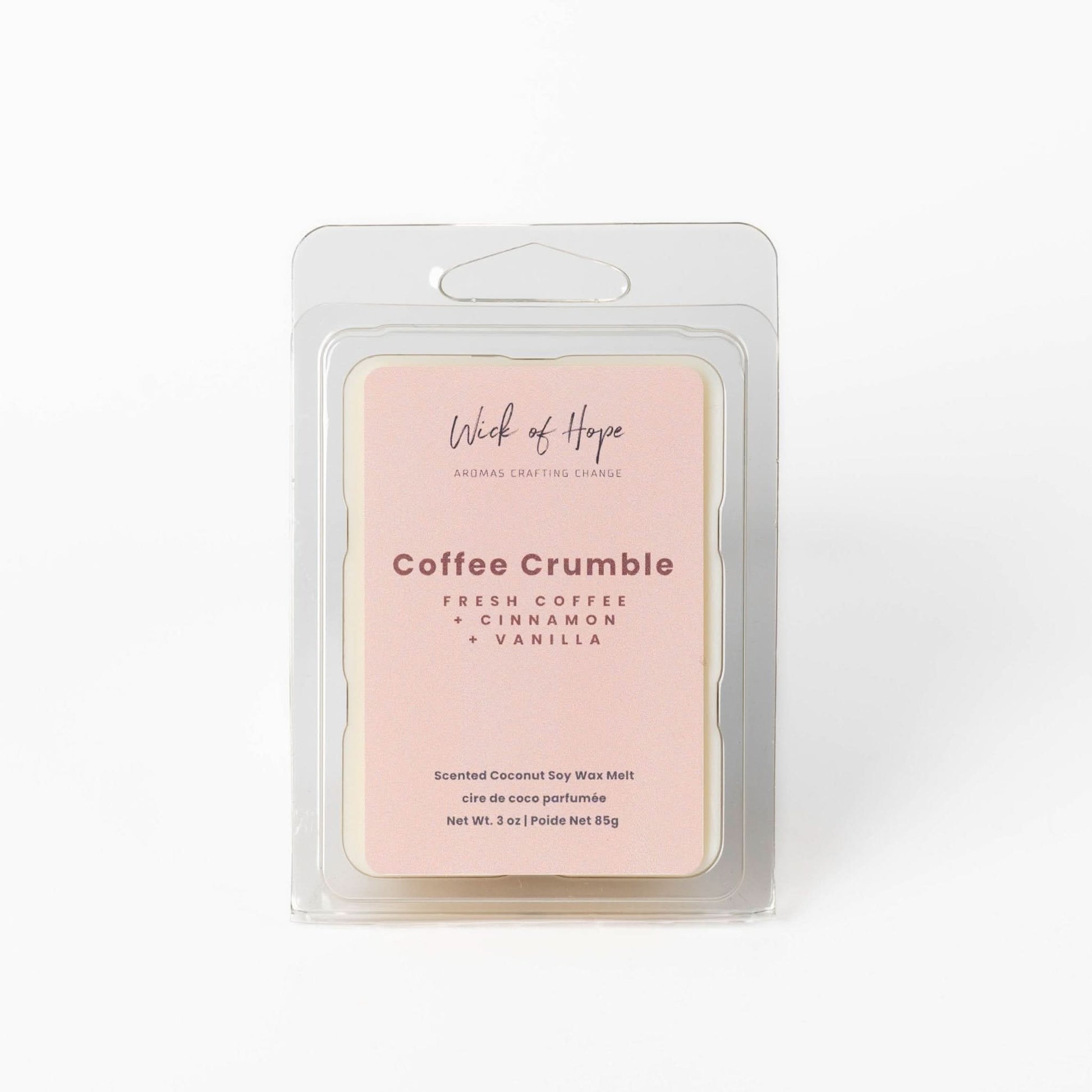 Coffee Crumble Wax Melt | Fresh Coffee + Vanilla Butter - Wick of Hope