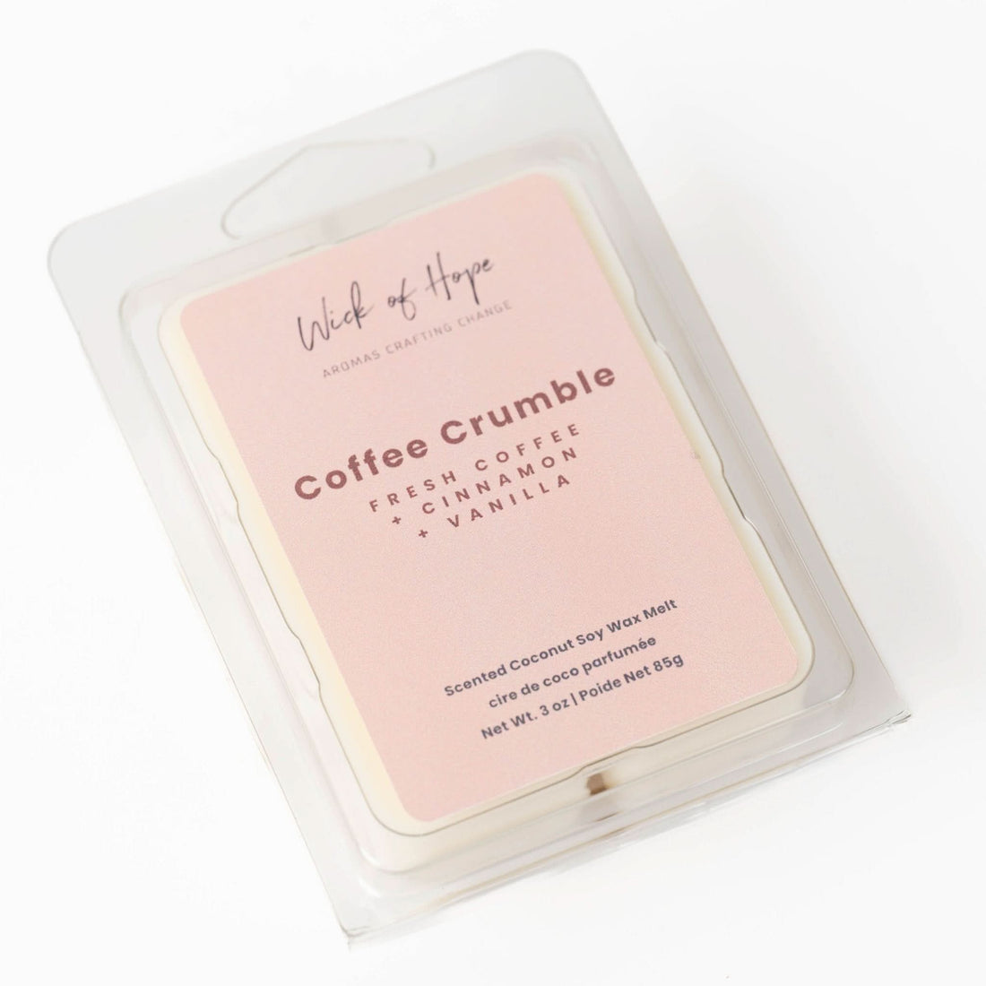 Coffee Crumble Wax Melt | Fresh Coffee + Vanilla Butter - Wick of Hope