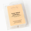 Cozy Spice Embrace Wax Melt | Amber Romance + Vanilla - Wick of Hope