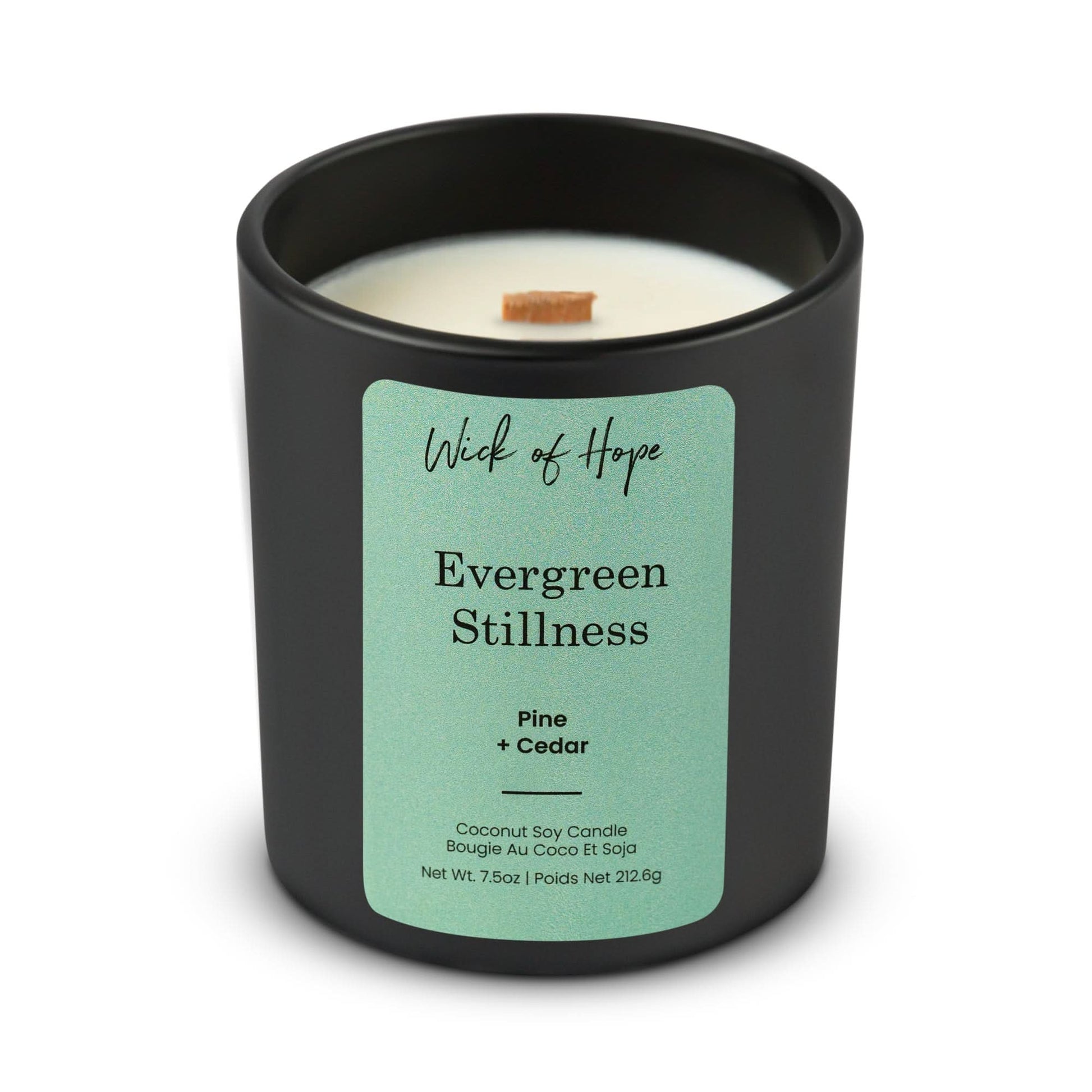 Evergreen Stillness Candle | Pine + Cedar - Wick of Hope