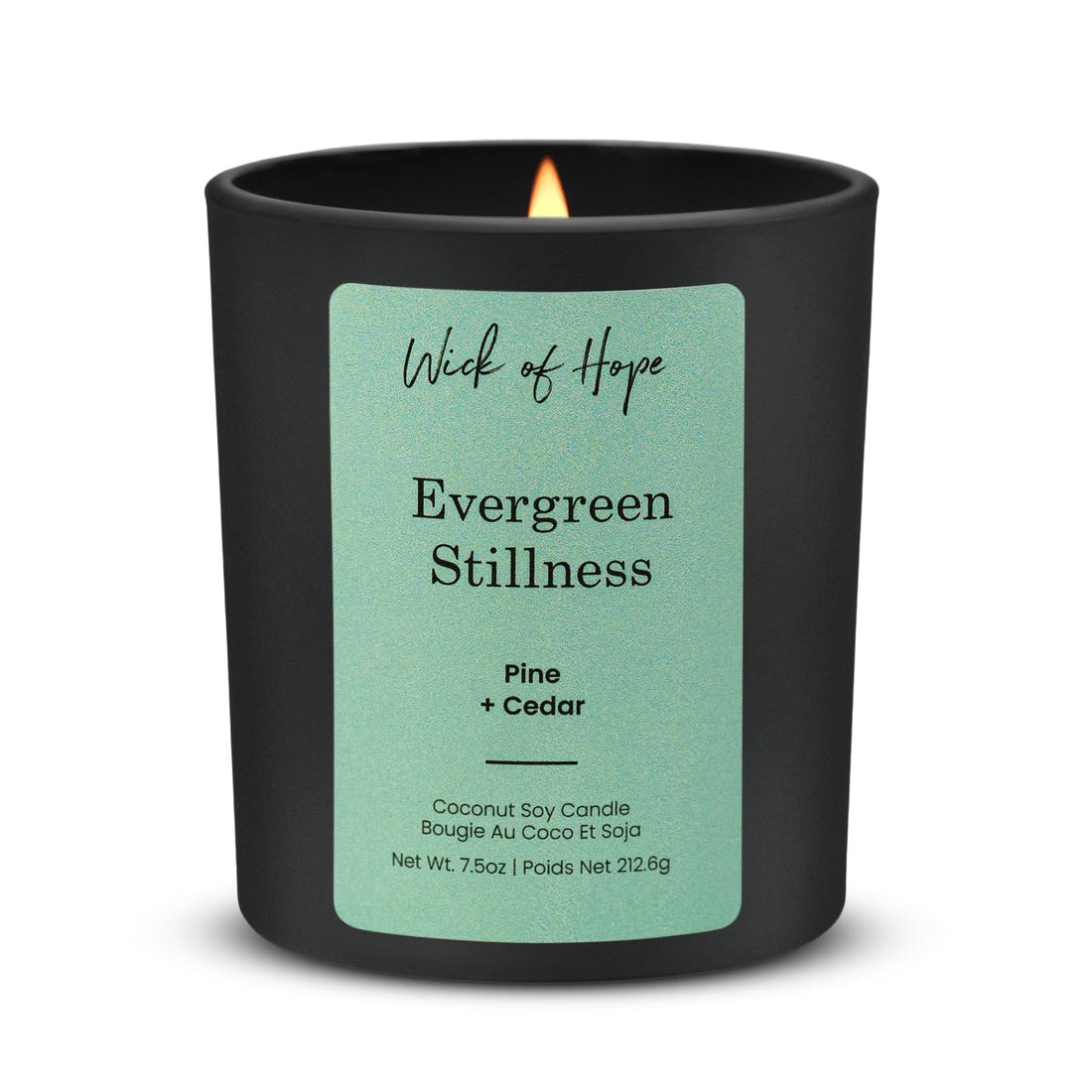 Evergreen Stillness Candle | Pine + Cedar - Wick of Hope
