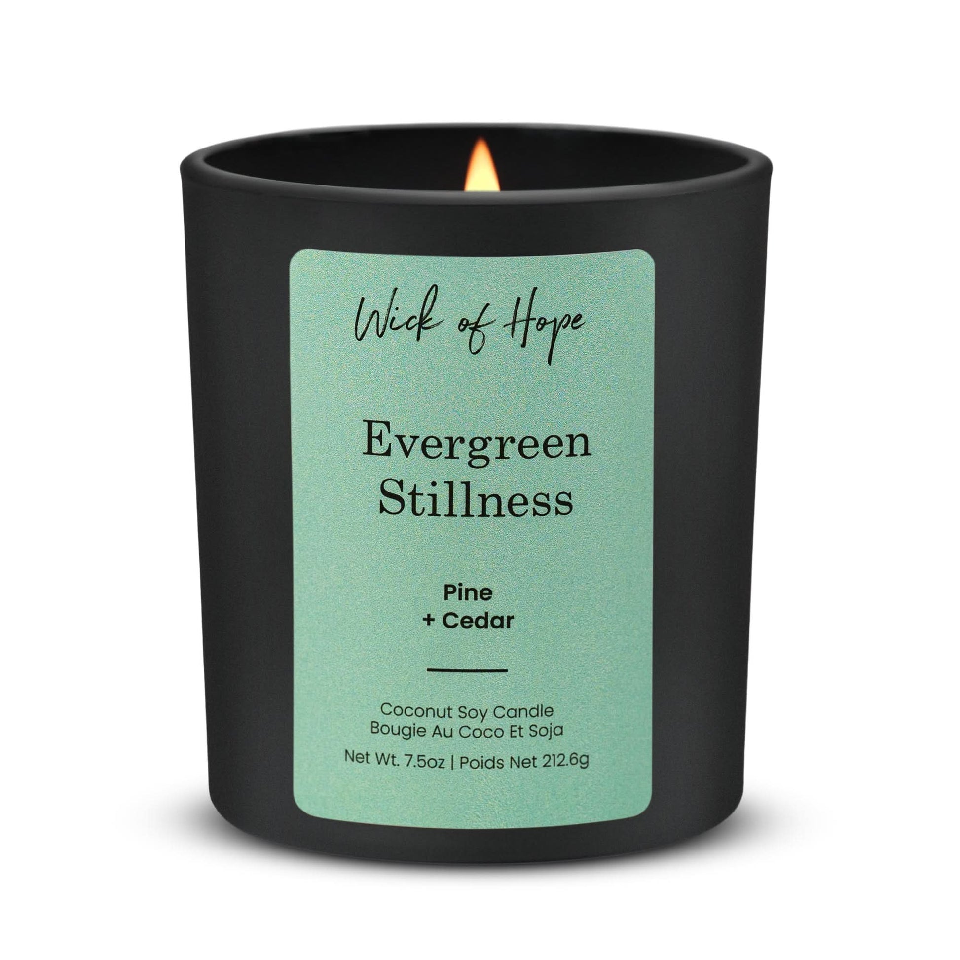 Evergreen Stillness Candle | Pine + Cedar - Wick of Hope