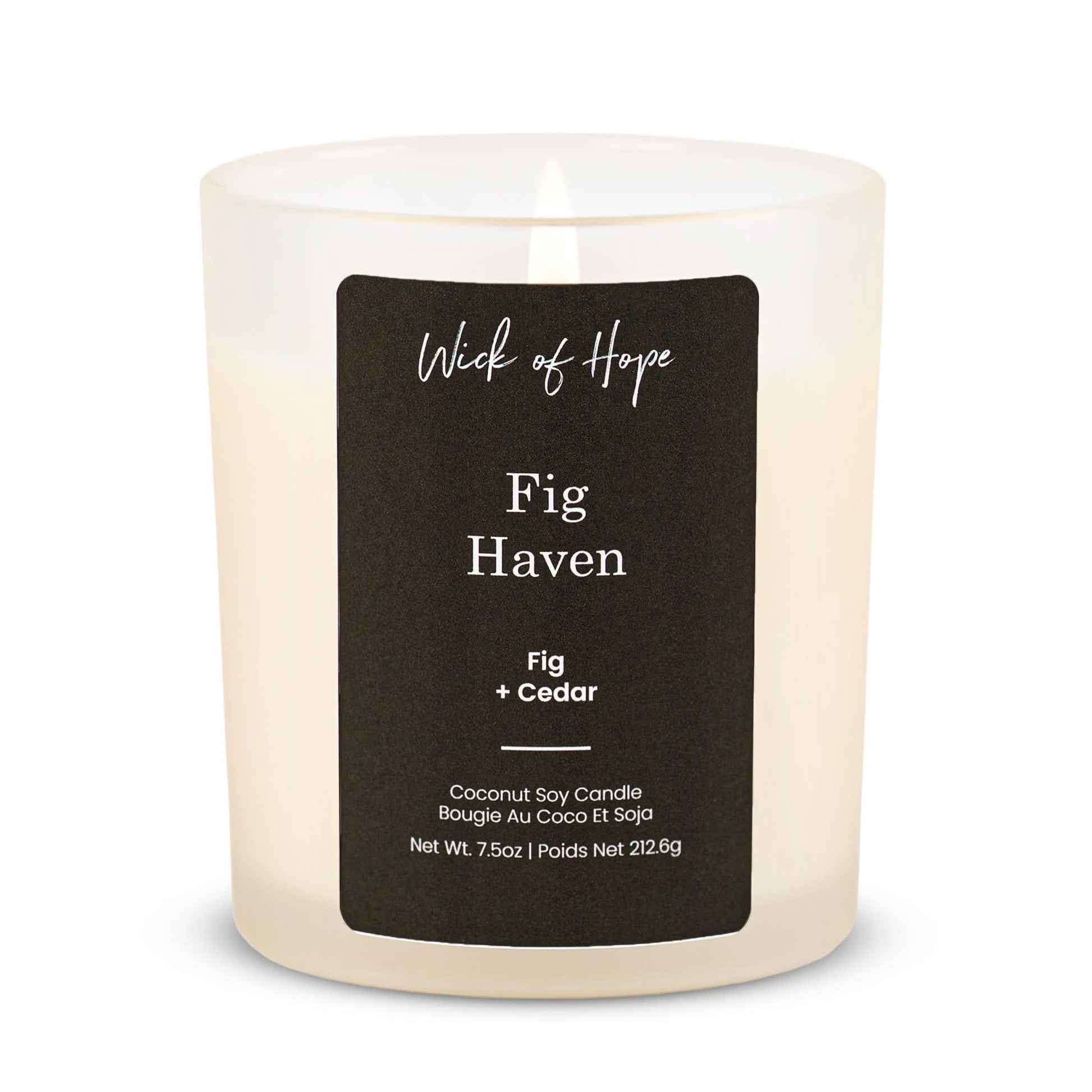Fig Haven Candle | Fig + Cedar - Wick of Hope