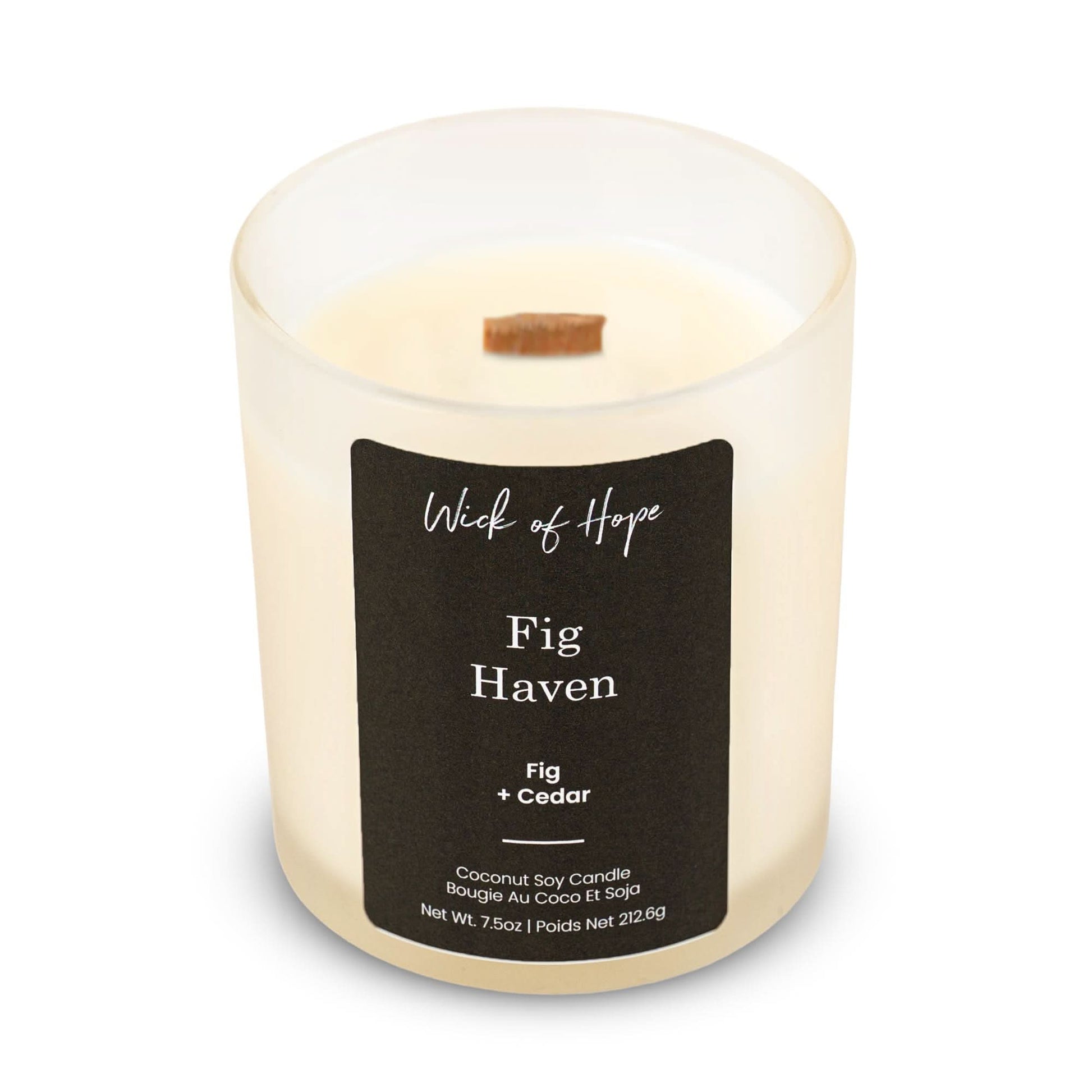 Fig Haven Candle | Fig + Cedar - Wick of Hope