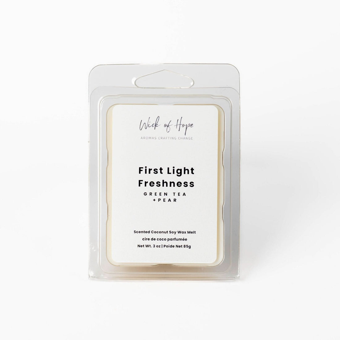 First Light Freshness Wax Melt | Green Tea + Pear - Wick of Hope