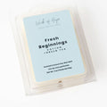 Fresh Beginnings Wax Melt | Cotton + Green Tea - Wick of Hope