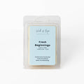 Fresh Beginnings Wax Melt | Cotton + Green Tea - Wick of Hope