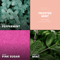 Frosted Mint Candle | Peppermint + Sweet Pink Sugar - Wick of Hope