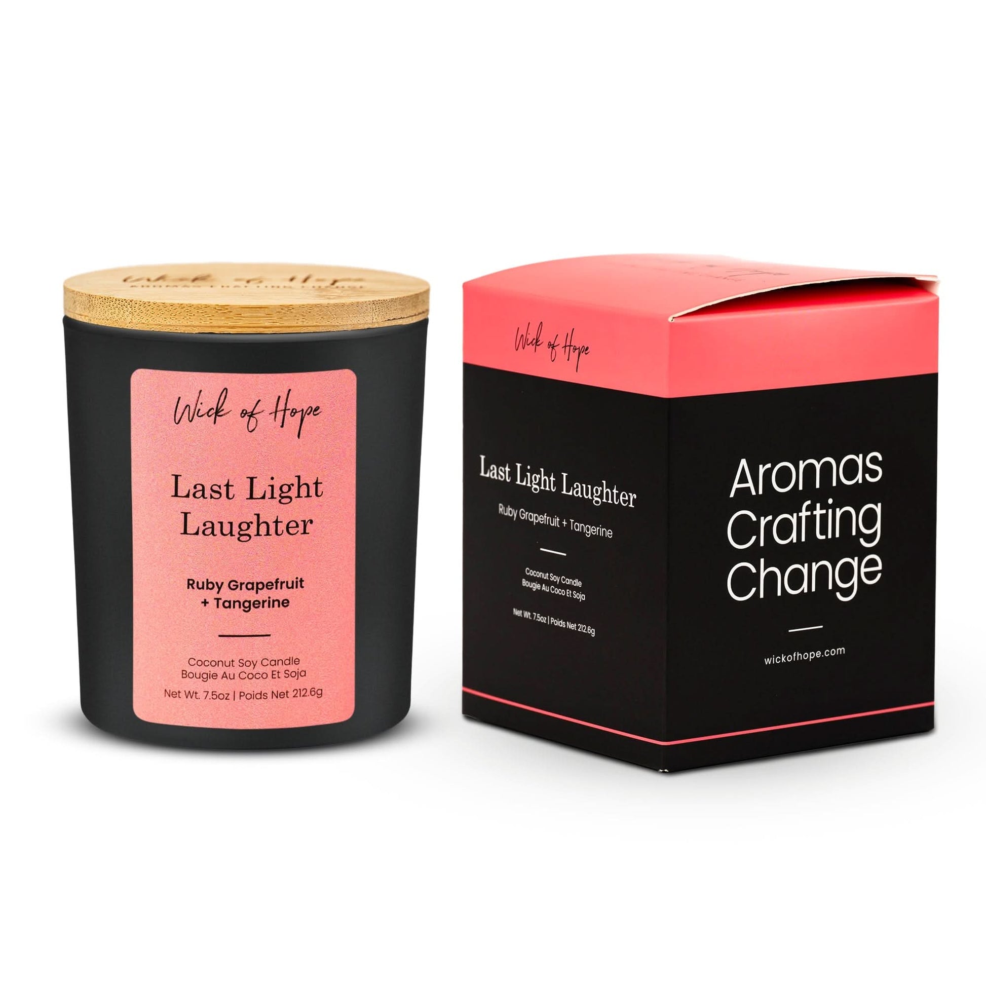 Last Light Laughter Candle | Ruby Grapefruit + Tangerine - Wick of Hope