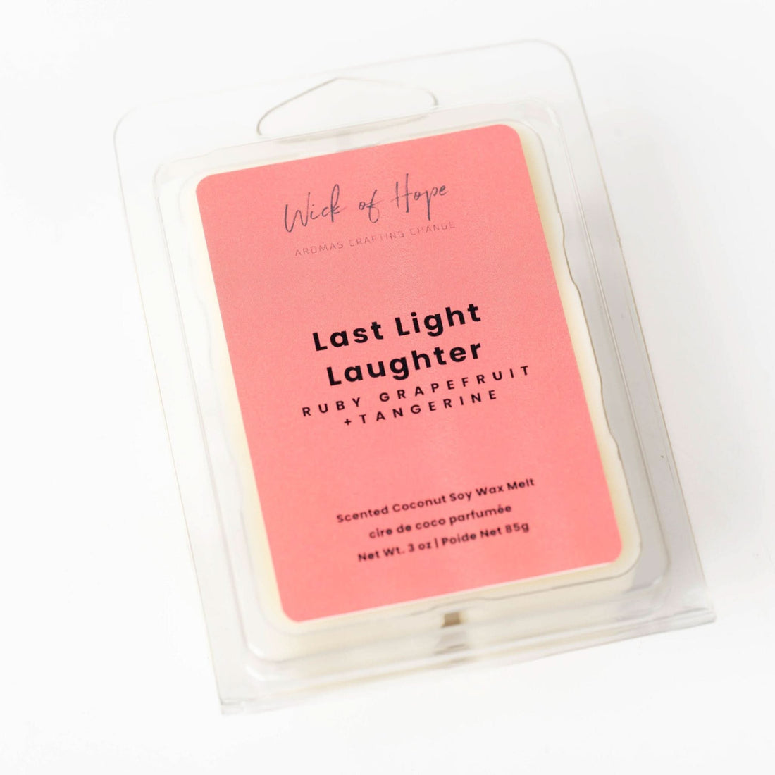 Last Light Laughter Wax Melt | Ruby Grapefruit + Tangerine - Wick of Hope