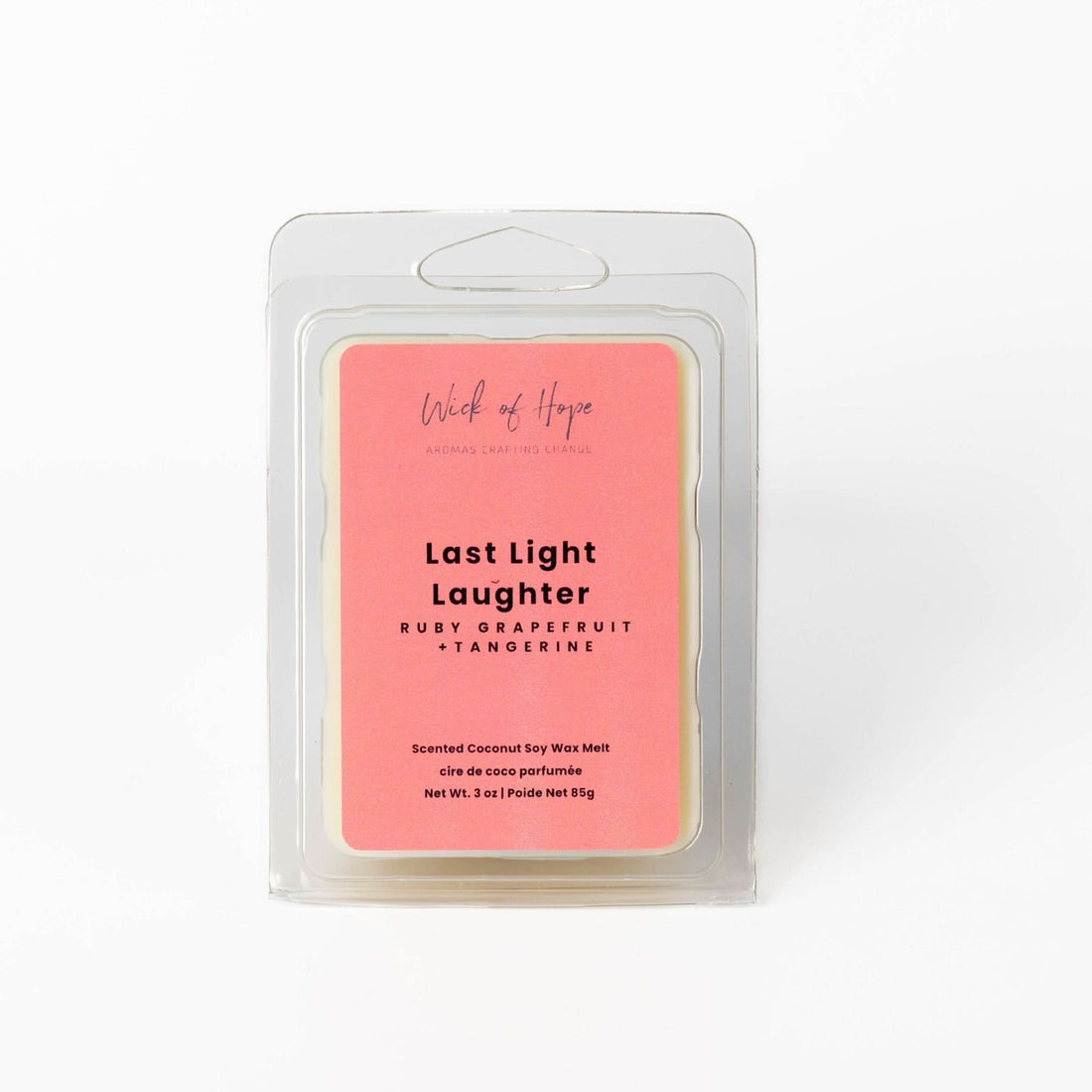 Last Light Laughter Wax Melt | Ruby Grapefruit + Tangerine - Wick of Hope