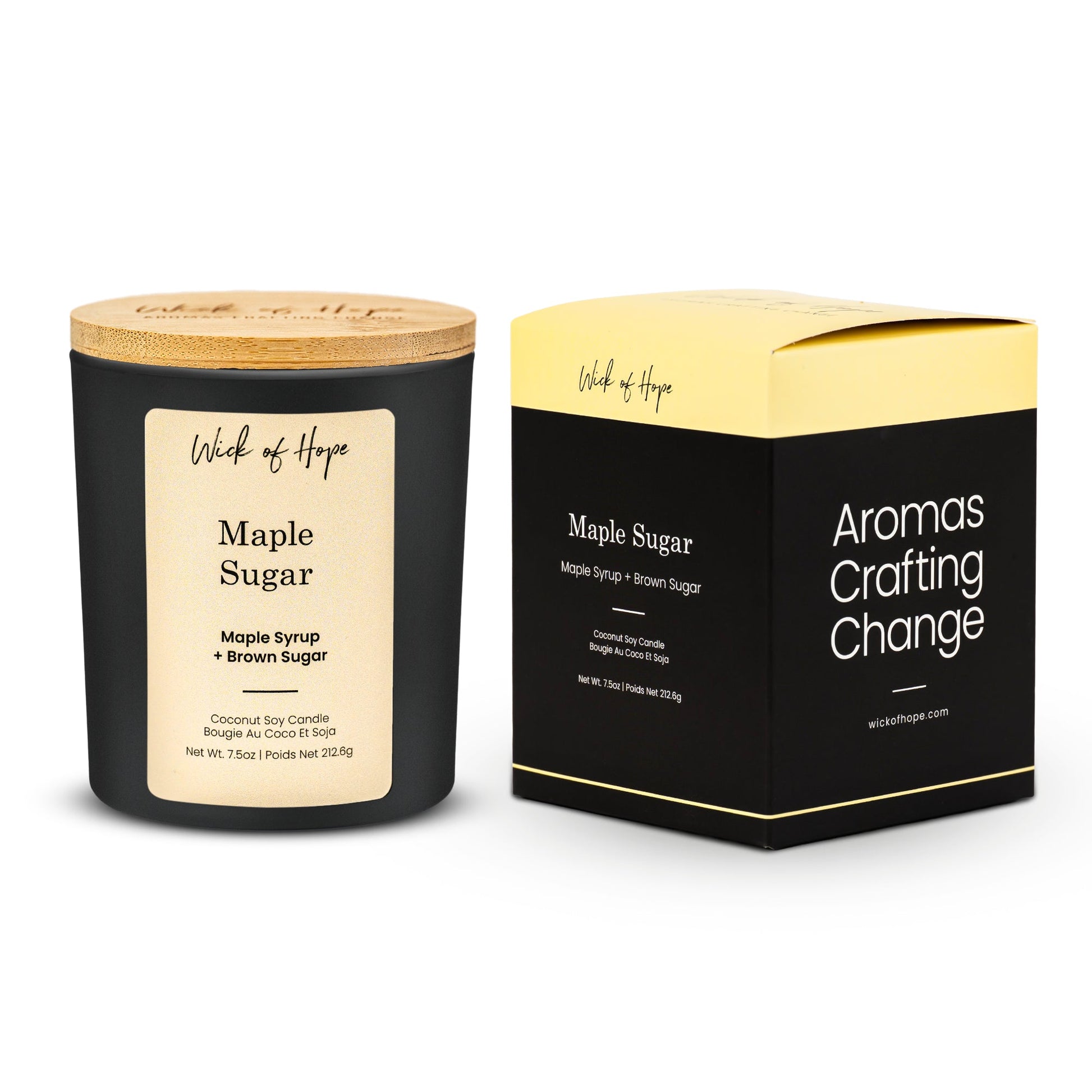 Maple Sugar Candle | Maple Syrup + Brown Sugar - Wick of Hope