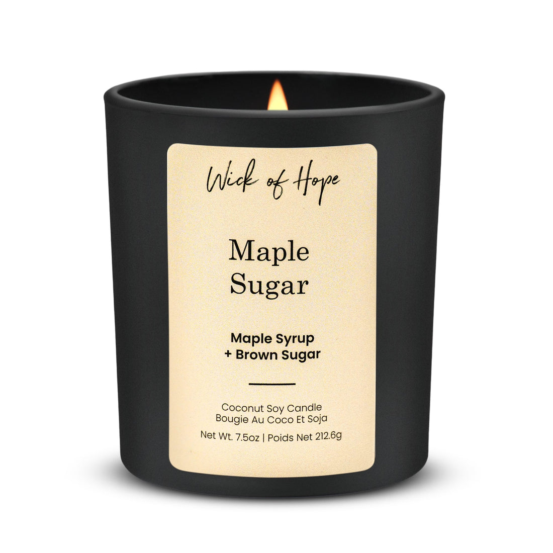 Maple Sugar Candle | Maple Syrup + Brown Sugar - Wick of Hope