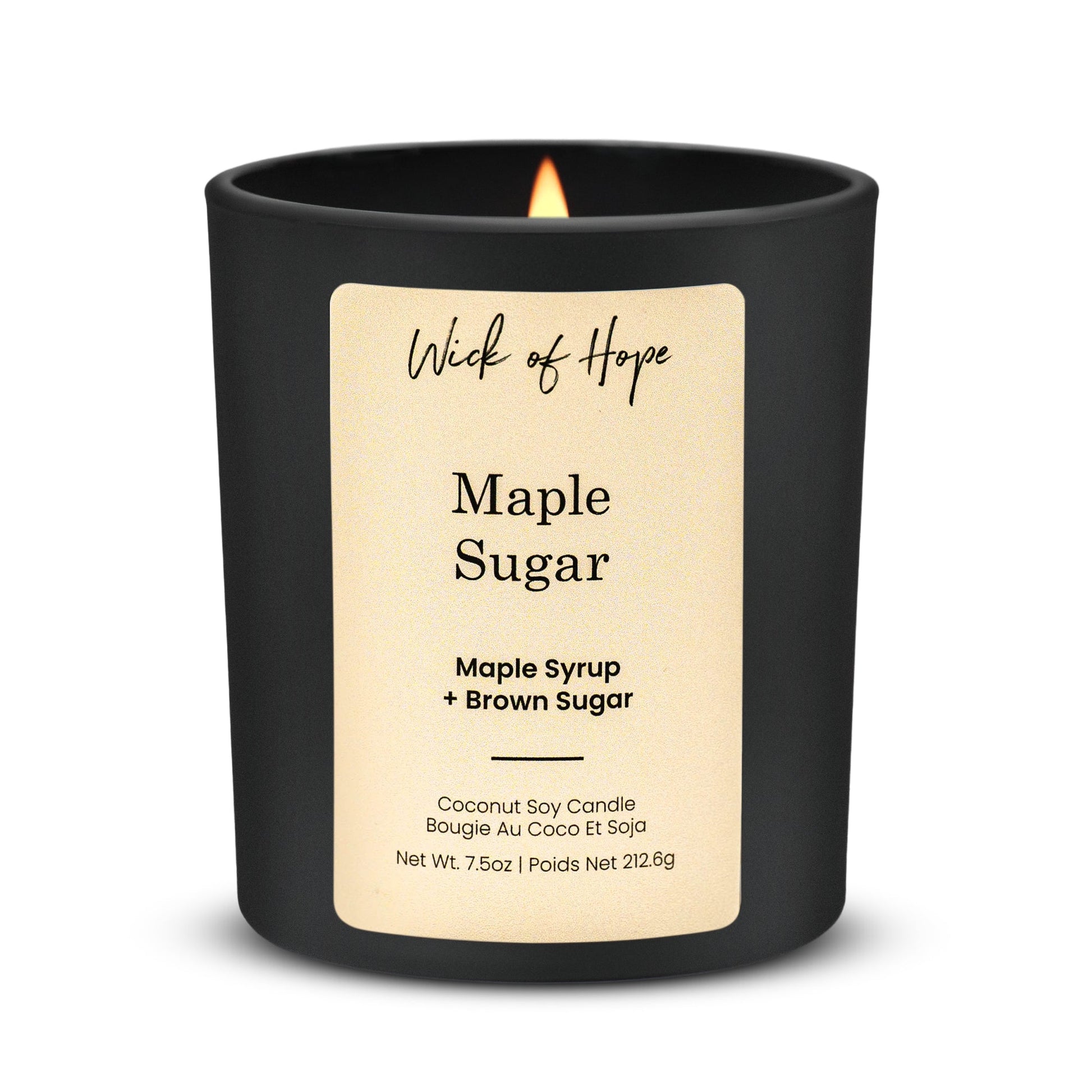 Maple Sugar Candle | Maple Syrup + Brown Sugar - Wick of Hope