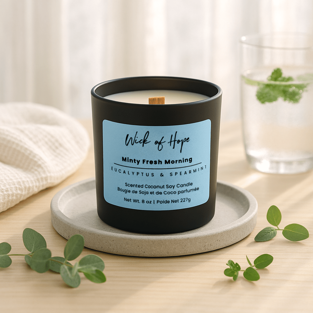 Minty Fresh Morning | Eucalyptus + Spearmint - Wick of Hope