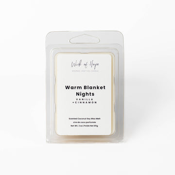 Warm Blanket Nights Wax Melt | Cinnamon + Vanilla