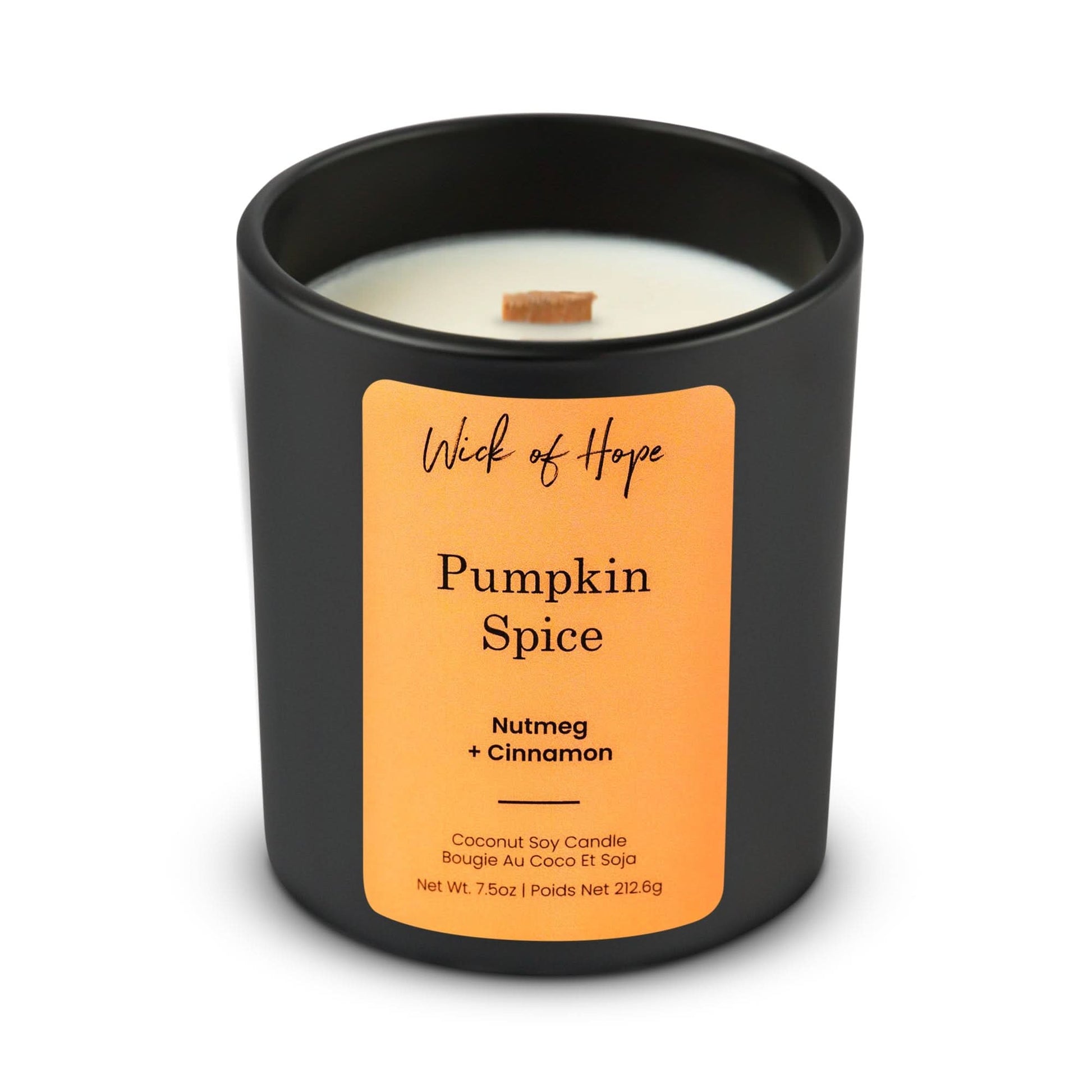 Pumpkin Spice Candle | Nutmeg + Cinnamon - Wick of Hope
