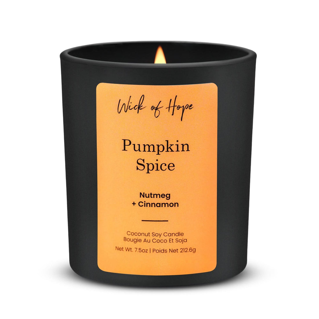 Pumpkin Spice Candle | Nutmeg + Cinnamon - Wick of Hope