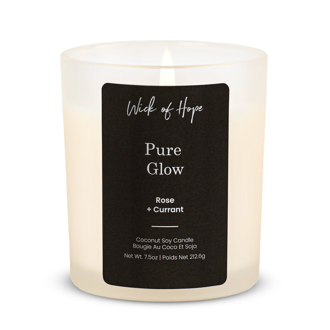 Pure Glow Candle | Rose + Currant - Wick of Hope