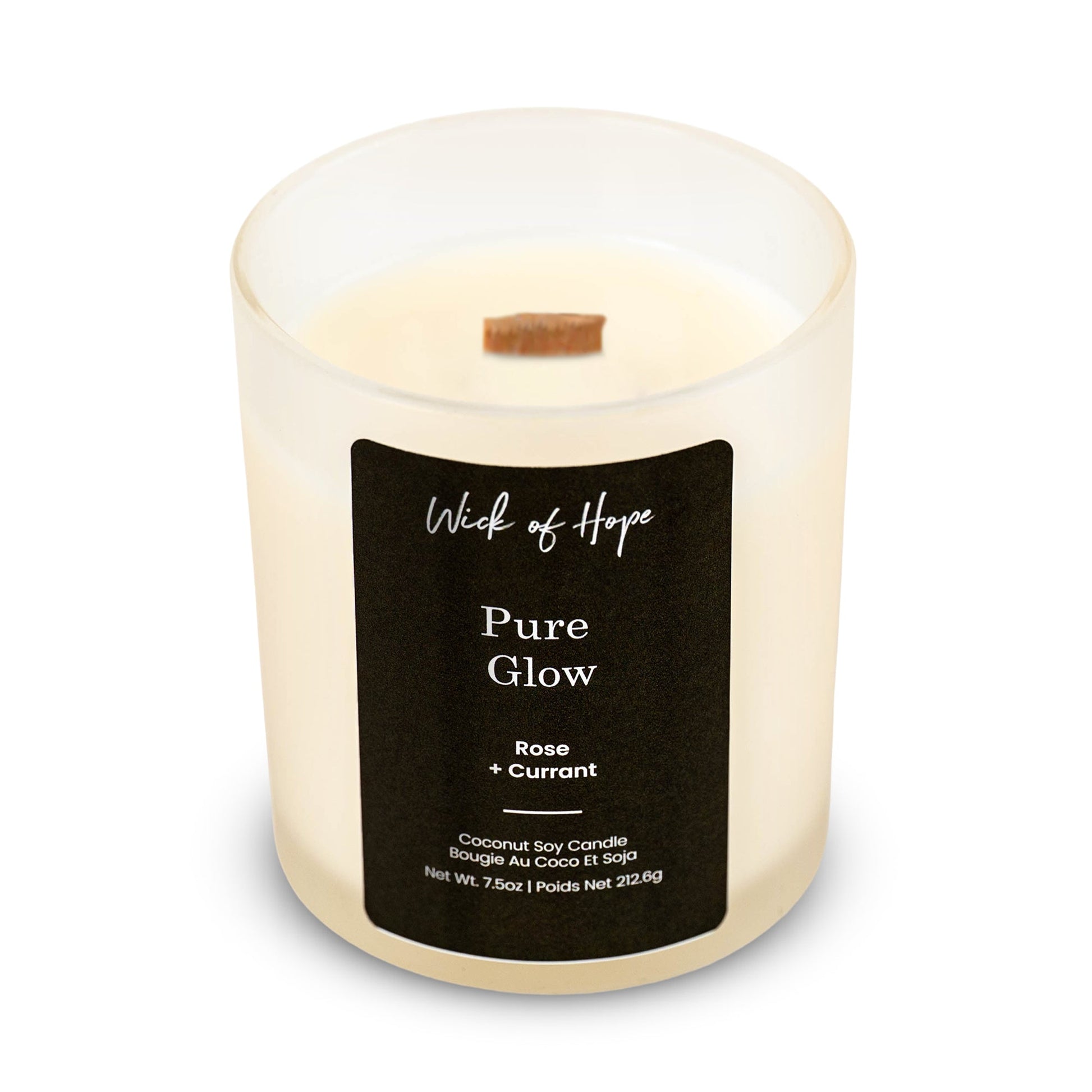 Pure Glow Candle | Rose + Currant - Wick of Hope