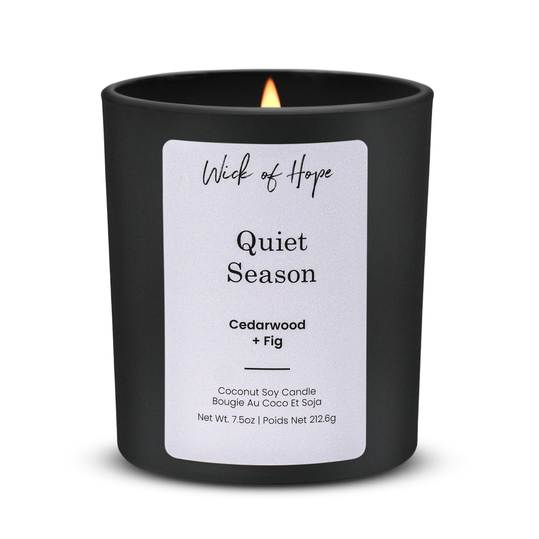 Quiet Season Candle | Cedarwood + Fig - Wick of Hope