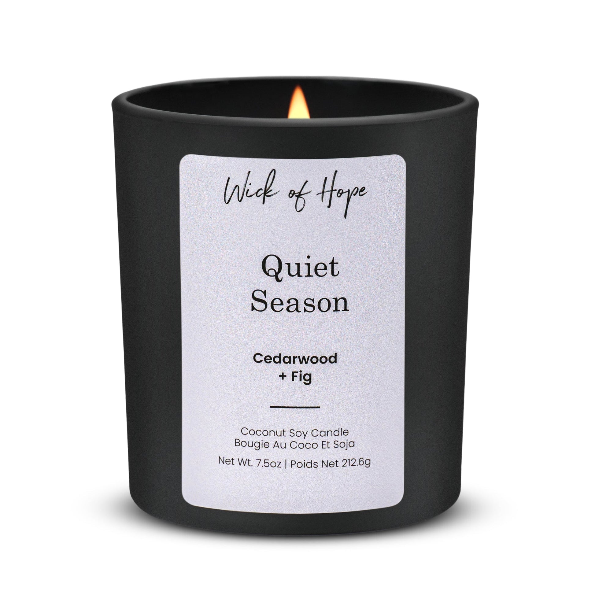 Quiet Season Candle | Cedarwood + Fig - Wick of Hope