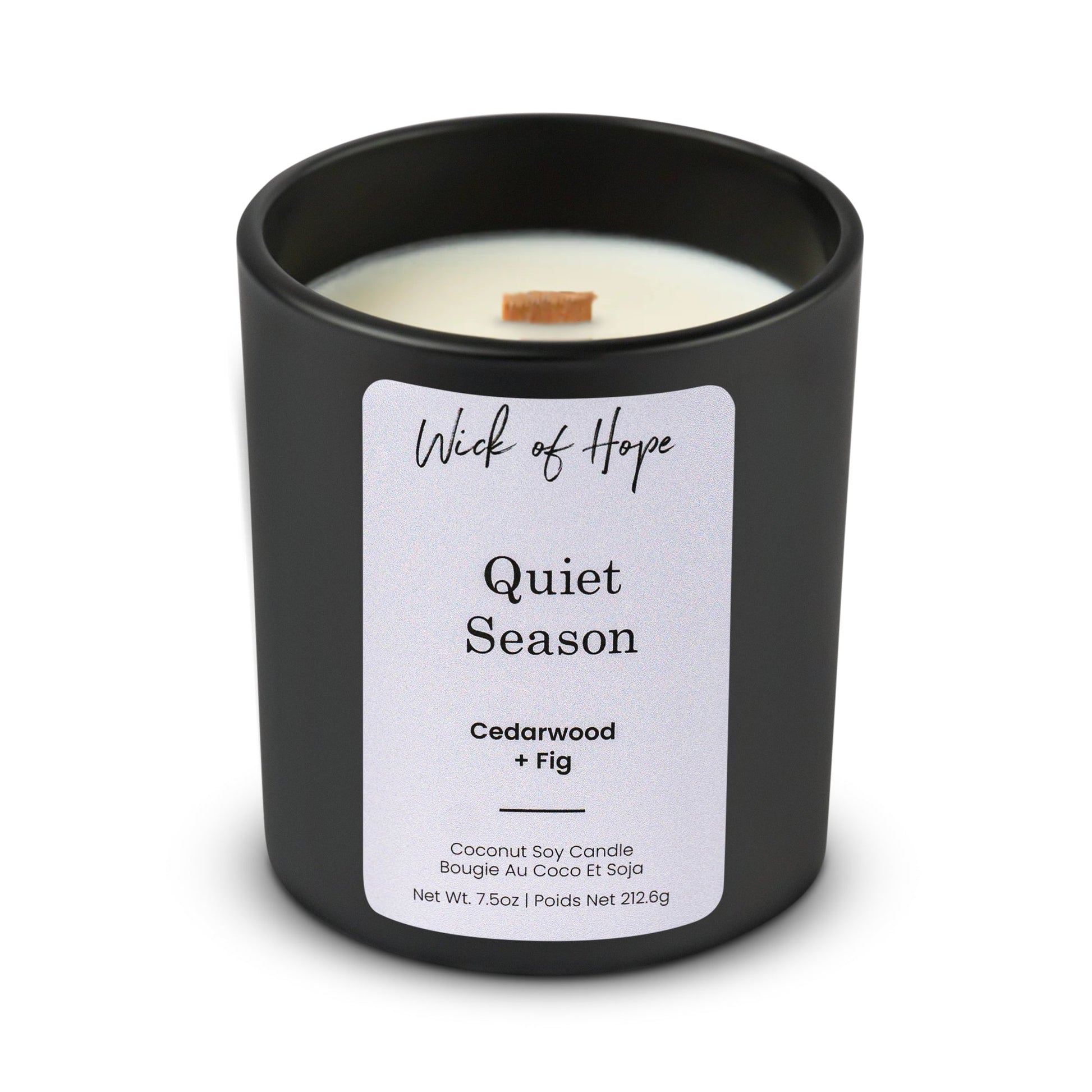 Quiet Season Candle | Cedarwood + Fig - Wick of Hope