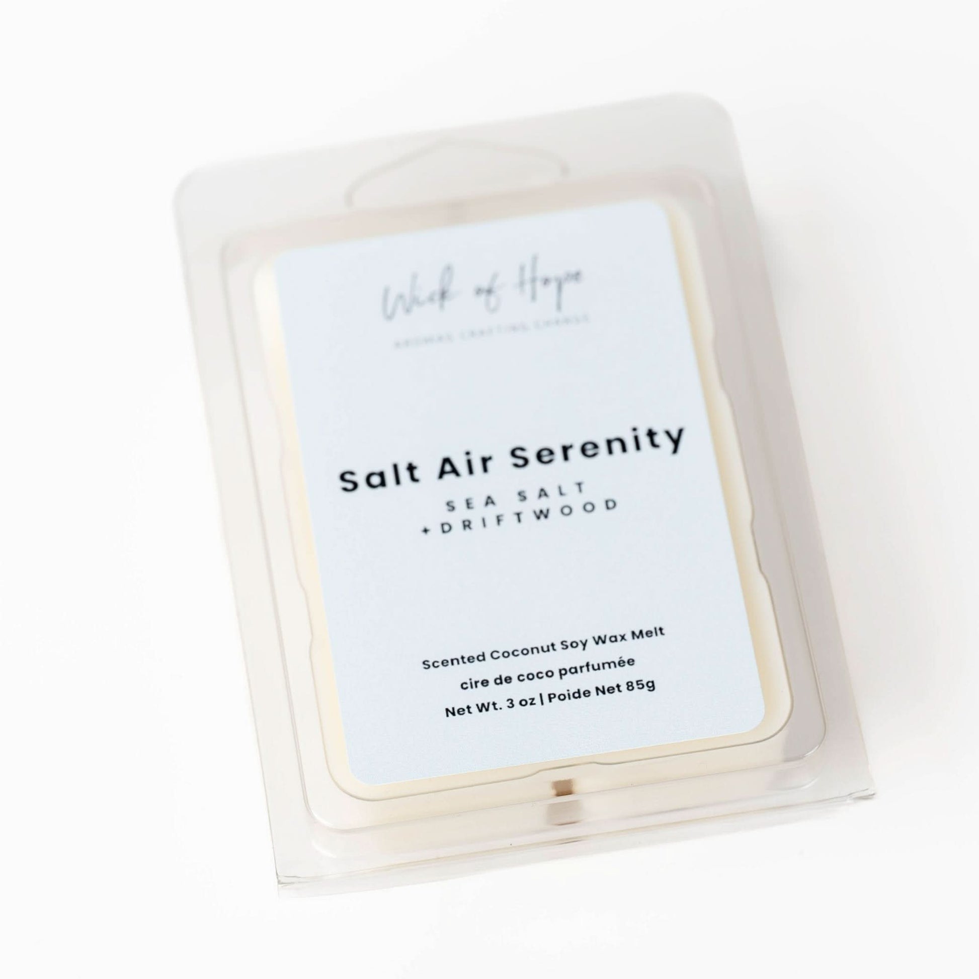 Salt Air Serenity Wax Melt | Sea Salt + Driftwood - Wick of Hope