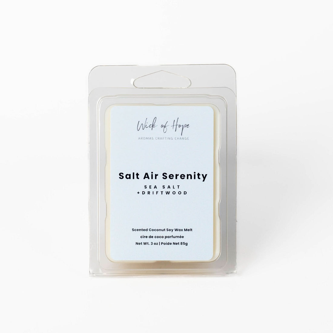 Salt Air Serenity Wax Melt | Sea Salt + Driftwood - Wick of Hope