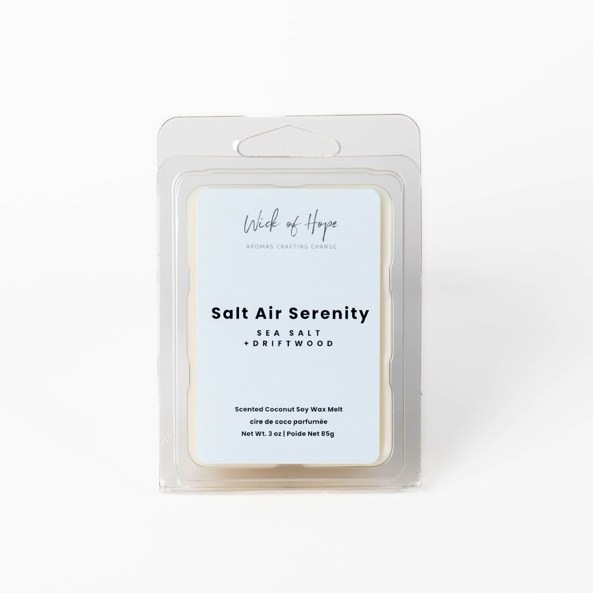 Salt Air Serenity Wax Melt | Sea Salt + Driftwood - Wick of Hope